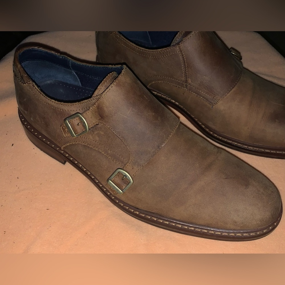 Cole Haan Nubuck Harrison Monkstrap